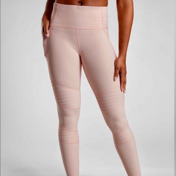 Athleta Pants - NWOT Athleta Inclination Moto Tight Legging Pink M